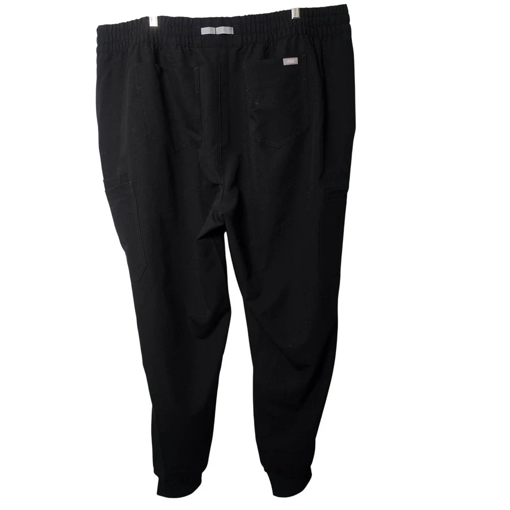 FIGS Womens Uman Relaxed Jogger Scrub Pants 4XLT Black Nurse RN Healthcare